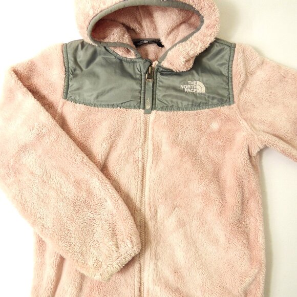 The North Face Kids' Pink Osito Full Zip Hoodie, Size 6 - Picture 1 of 4